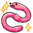 Emote_Worm_Sparkle_500 Discord emoji