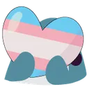 BlobhajTransPrideHeart150 BlobhajTransPrideHeart150