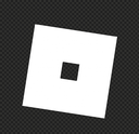 A white square outline containing a smaller square cutout in the center against a dark background.