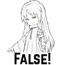 false