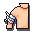 A pixel art arm flexing with a white bandage wrapped around the bicep.