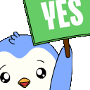 Pengu_Yes animated emote from Discord Quebec