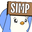 Pengu_Simp animated emote from Discord Quebec