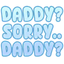 wordsdaddysorry