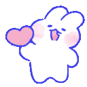 bunheart animated GIF emoji | TheFemmys