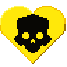 EasyHeartYellowSkull