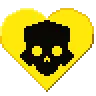 EasyHeartYellowSkull