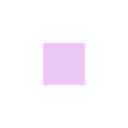 A light purple square with rounded corners set against a solid black background.