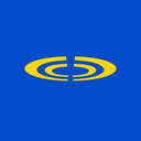 Abstract yellow concentric rings centered on a solid blue background.