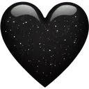 Blackglitterheartcute