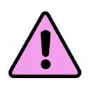 pinkcautionsign