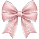92001pinkwhitebow