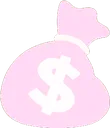 7987pinkmoneybag