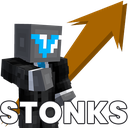 stonks custom emote from WiseHosting