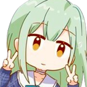 cMutsumiMortisPeace custom emote from Anime Sekai