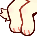 leggies_paws_tail_wag animated Discord emote - TheFemmys