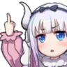 a_angry_cute_kanna_middle_finger