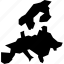A dark, pixelated silhouette figure standing against a diagonal striped background.
