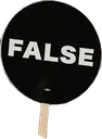 False