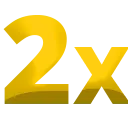 2x