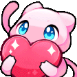 pk_mew_hearts animated Discord emote from The Rogue Syndicate