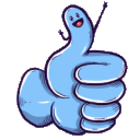 thumbsup animated GIF emoji from Maidens Madhouse