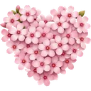 30535pinkflowerheart