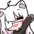 E_cuteNekoHello animated Discord emote - 𓏺꧁༒☠𝔾ℝ𝕀𝕄 ℝ𝔼𝔸ℙ𝔼ℝ☠༒꧂