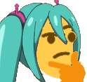 Discord Emote mikuthink: