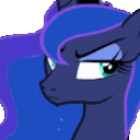 LunaRollingEyes animated Discord emote - Friendship Academy - MLP