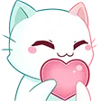white_cute_heart_cat