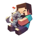 Minecraft_steve_with_wolf