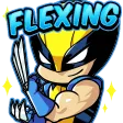 wolverineflexing