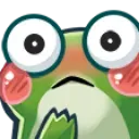 green_frog_blushes