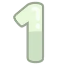 Green Numeral One