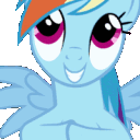 RainbowAwesome animated GIF emoji from Friendship Academy - MLP