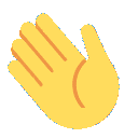 Hand waving back and forth in a friendly gesture.