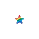 Rainbowstarsmall animated GIF emoji | The Safe Space Lodge