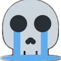 skullcrying Discord emoji