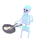 skeletoncookingeggs