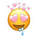 Hornyemojiwithpinkhearteyes