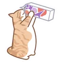 Orangecatdrinkingmilk