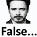 false
