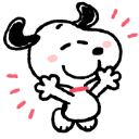 snoopy_happy custom emote | ୨ 🪄  /snoopys  𐙚　social　giveαwαys　decor　1OO+ guilds