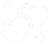 white_2hearts custom emote | ୨ 🪄  /snoopys  𐙚　social　giveαwαys　decor　1OO+ guilds