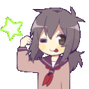 Teehee animated GIF emoji | Anime Sekai