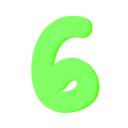 2388pastelgreennumbersix