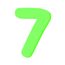 5381pastelgreennumberseven