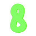 4745pastelgreennumbereight