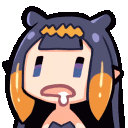 InaisDrool animated emote from Anime Sekai